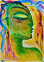 „„Green Face“ Acryl
